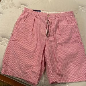 Polo pink and white stripped golf shorts 32